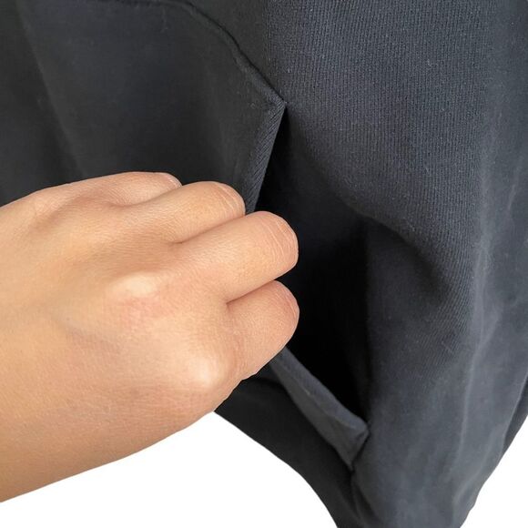 MALINWEAR Exclusive Black Winter 500 GSM Hoodie Pullover size medium New - Picture 2 of 12